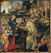 Filippino Lippi Apparition of the Virgin to St Bernard oil painting